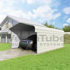 2 Sided Classic Carport 2x2 2 Sided 12 W X 20 L X 7 H