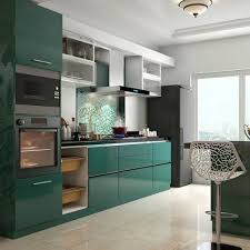 Ceramic And Plywood Modular Kitchen Rs 1650 Square Feet Apex Design Id 1894906279 Indian Kitchen Design Ideas Interior Kitchen Small Blue Kitchen Interior