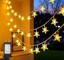 Twinkle Star 100 LED Star String Lights, 33FT Plug in Fairy String Lights Waterproof for Bedroom Decor, Indoor, Outdoor, Wedding Party, Christmas ...