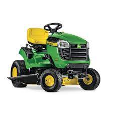 Trigreen equipment of mt juliet, tn is your local john deere dealer for new and used tractors, mowers, utility vehicles and more, including parts and service. John Deere E100 42 In 17 5 Hp Gas Automatic Lawn Tractor Bg21068 The Home Depot