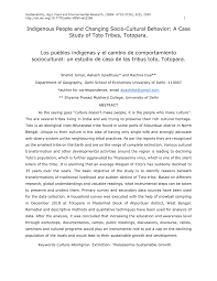 Cas confirmés, mortalité, guérisons, toutes les statistiques Pdf Indigenous People And Changing Socio Cultural Behavior A Case Study Of Toto Tribes Totopara
