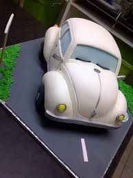Vw Beetle Cars Trucks Automobiles Car Cake Bug Cake Fondant Cakes