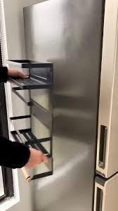 Magnetic Fridge Spice Rack Organizer Video In 2020 Spice Rack Organiser Kitchen Organization Shelves
