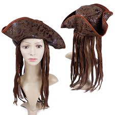Order from a selection of premium items and get home or business choose from an exquisite range of. Halloween Costume For Men Adult Pirate Captain Jack Sparrow Wigs Hat Pirates Of The Caribbean Cosplay Accessories Female Male Buy At The Price Of 13 79 In Aliexpress Com Imall Com