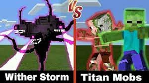 Drop a like and subscribe for 's. Wither Storm Vs Zombie Titan Zombiepigman Titan Minecraft Intense Youtube