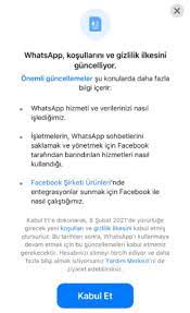 Whatsapp'ın 4 ocak'ta güncellenen gizlilik i̇lkesine aldığımız ve topladığımız veri türleri, hizmetlerimizi nasıl kullandığınıza bağlıdır. Whatsapp Gizlilik Sozlesmesi Onayi Iptal Etme Nasil Yapilir