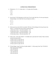 Maybe you would like to learn more about one of these? Latihan Soal Perbandingan Sd