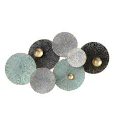 A large gallery display of photographs is an attractive way to infuse any room with warmth and style. Metal 35 75 Lily Pad Wall Decor Multi Wb By Sagebrook Home Nis759862653 Designer Furniture Gallery