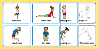 Use this set of abc cards for brain breaks using yoga poses. Yoga Gross Motor Activity Cards
