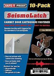 Check spelling or type a new query. Seismolatch Automatic Earthquake Activated Cabinet Latch Brown 10 Pack Workplace First Aid Kits Amazon Com
