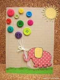 This is easy to make but still meaning! Buttons Card Cards Handmade Button Crafts Crafts