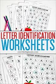 This set of free printable letter recognition worksheets will make a great addition to your alphabet activities for preschoolers.they can be used a variety of ways. Full Alphabet Letter Identification Printables