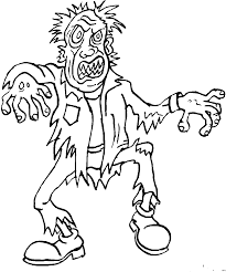 Ausmalbilder Zum Ausdrucken F R Halloween Zombie 2 Ausmalbild Malvorlage Phantasie