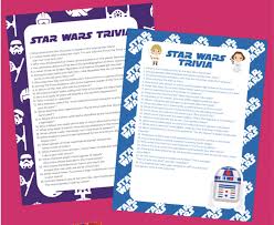 Perfect to play on a night in with family or friends, or simply to read through and quiz yourself.have fun, and may the force be with you! Free Printable Star Wars Trivia Questions Play Party Plan