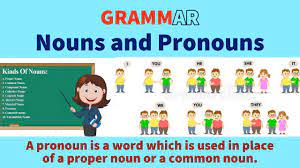 A pronoun is a word that takes the place of a noun. Nouns And Pronouns Grammar The Abz Network Youtube