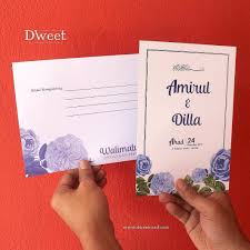 Maybe you would like to learn more about one of these? Terima Kasih Memilih Kami Menjadi Sebahagian Di Hari Bahagia Anda Kad Kahwin Saiz 6x9 In Material Art Card Poskad Unt