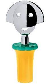 A Di Alessi Anna Stop 2 Bottle Stopper Yellow Best Price Bottle Stoppers Alessi Bottle