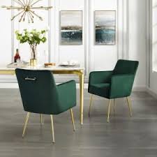 Inspired Home Capelli Emerald Gold Velvet Metal Leg Dining Chair Set Of 2 Dc91 02em2 Hd The Home Depot In 2020 Dining Chairs Metal Leg Dining Chair Velvet Dining Chairs