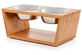 Wood stain + polyurethane, or primer + paint pet food bowls diy easy water bowl for dogs and cats. Pet Supplies Pawfect Pets Elevated Dog Bowl Stand 7 Raised Dog Bowl For Medium Dogs Pet Feeder With Four Stainless Steel Bowls Amazon Com
