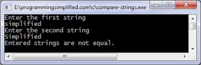 We have to traverse the reference string, then store the character into the map as key, and the index as value. String Compare In C Programming Simplified