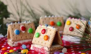 Christmas Cookie Houses Recipe Christmas Food Crafts Christmas Cooking Christmas Recipes For Kids