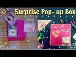 Popping cake stand + music box trigger. Easy Diy How To Make Surprise Pop Up Box Jumping Cubes Birthday Gift Ideas Stylingart Youtube