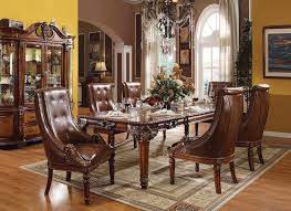 Solid oak dining room 10 piece set and hutch chairs and table pads. Buy Acme Winfred 60075 Dining Room Set 8 Pcs In Cherry Faux Leather Online