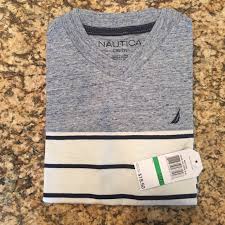 Nautica Boys V Neck Tee Nwt