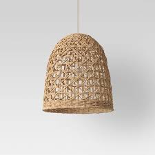 Small Seagrass Light Pendant Light Brown Includes Energy Efficient Light Bulb Opalhouse Pendant Light Energy Efficient Light Bulbs Wicker Pendant Light