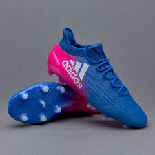 chaussures de football homme - adidas X 16.1 FG - Bleu / Blanc / Rose |  Pro:Direct Soccer