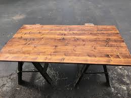 I use turtle wax polishing compound and scratch remover (from any auto shop). Ikea Patio Table Wood Top Dave Eddy