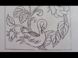 1400 Alekhan Design In A Square Of 16 Cm Sides Rose And Swan Youtube Elementary Drawing Beautiful Landscape Wallpaper Drawing Sheet