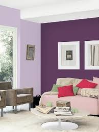 Two Shades Dark Purple As A Feature Wall Light Purple For The Opposing Walls Bedroom Wall Colors Light Purple Bedrooms Feature Wall Bedroom