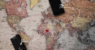 Amor A Distancia Amor A Distancia Amor De Lejos Tarjeta De Bienvenida