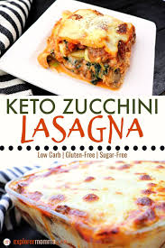 Cheesy Low Carb Keto Zucchini Lasagna Recipe Zucchini Lasagna Keto Diet Recipes Keto Lasagna