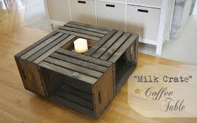 Building A Milk Crate Coffee Table Crate Coffee Table Coffee Table Wood Crate Coffee Table