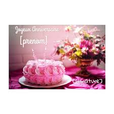 Envoyez une carte anniversaire par internet ou sur mobile à vos amis. Carte Joyeux Anniversaire Fleur Gateau Rose Gratuit A Imprimer Carte 2118