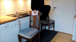 Position yourself in an upright roman chair. How To Do Home Chair Leg Raise Hanging Leg Lift Knee Lift On Chairs Youtube