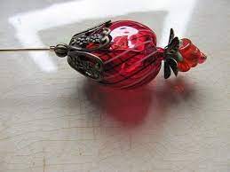Spring Strawberries Victorian Hat Pin Etsy Hat Pins Victorian Hats Antique Hats