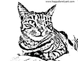 Get baby cats coloring pages. Striped Cat Coloring Pages Novocom Top