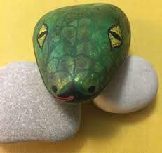 Where can i paint a snake on a rock? Painted Rock Snake Snake Painting Painted Rock Animals Painted Rocks