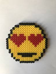 Dessous De Verre Emoji Amoureux Pixel Art Pixel Art Etsy Art