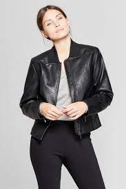 Long Sleeve Collared Moto Jacket A Sleek And Minimalist Modern Design For A Completely Fashion Forward Style I Women Long Sleeve Coats Jackets Women Jackets