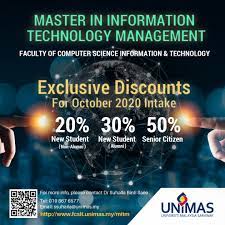 The purpose of is portal is to provide a platform for the people in is programme to get together and share information. Good Master In Information Technology Management Unimas Facebook