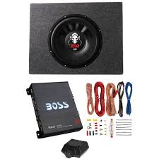 The latest from decibelcar.com ! Boss Audio 12 1600w 4 Ohm Subwoofer Shallow Enclosure Amplifier Wire Kit Target