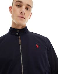Polo Ralph Lauren icon logo twill harrington jacket in navy