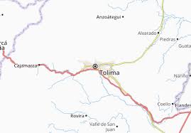 Tolima tolima es uno de los treinta y dos departamentos que, junto con el distrito capital, forman la república de colombia. Michelin Landkarte Tolima Stadtplan Tolima Viamichelin