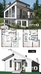 Ski Or Mountain Cottage Plan With Walkout Basement Large Covered Deck 3 Beds 2 Bathrooms Open Concept Sims House Plans Cottage Plan House Plans