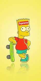 Browse millions of popular simpsons wallpapers and ringtones on zedge and personalize your phone to. Bart Simpson Supreme Wallpaper Top Best Supreme Bart Simpson Wallpaper