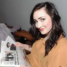 St Aidan's pupil Kaitlin Burton performs at her school as part of girlband  Sugarbullet